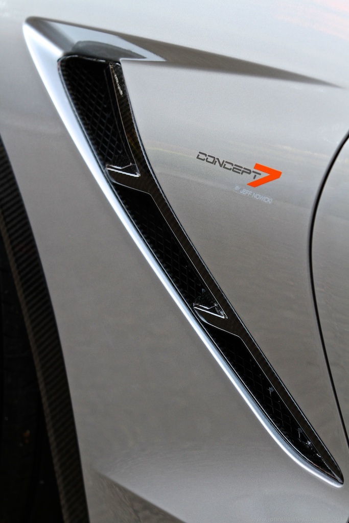 C7 Corvette Stingray Nowicki Autosports Concept7 Carbon Fiber Side Gill Vents